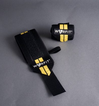 MUÑEQUERAS – NEGRO CON AMARILLO