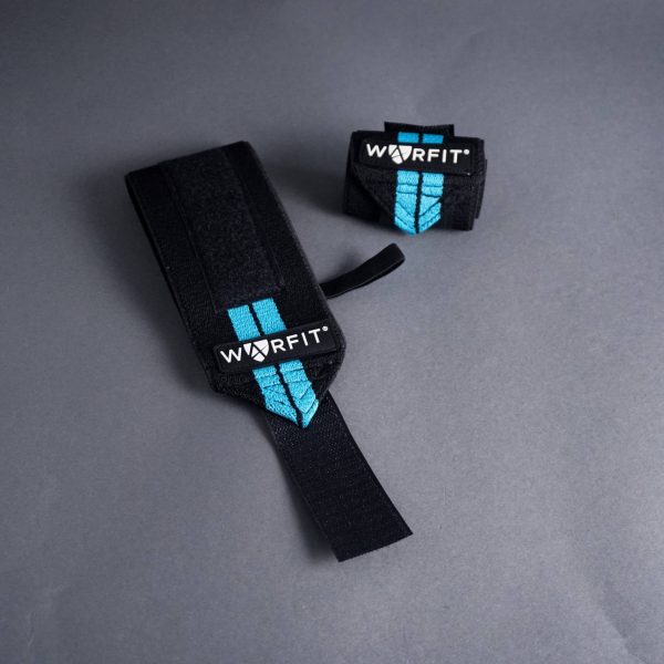 MUÑEQUERAS – NEGRO CON CELESTE