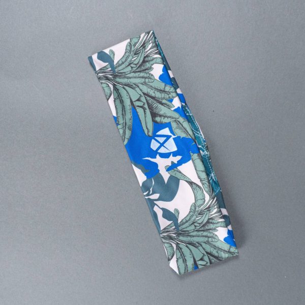 Headband estampada azul